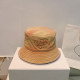 Yellow Casual Street Letters Embroidered Patchwork Hat