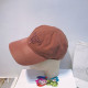 Orange Casual Street Letters Embroidered Distressed Hat