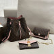 Pink Street Daily Letters Draw String Chains Contrast Bags