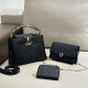 Black Casual Street Letters Patchwork Metal Accessories Trim Embossed Bags