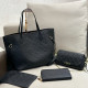 Black Street Daily Letters Patchwork Embossed Bags