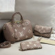 Nude Pink Casual Street Letters Patchwork Metal Accessories Trim Contrast Bags