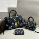 Black White Casual Street Letters Patchwork Contrast Bags