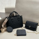 Black Daily Celebrities Letters Patchwork Chains Embossed Bags