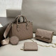 Nude Pink Daily Celebrities Letters Patchwork Chains Embossed Bags