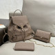 Nude Pink Casual Daily Letters Metal Accessories Trim Embossed Bags