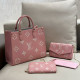 Pink Street Celebrities Letters Patchwork Chains Contrast Bags