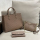 Nude Pink Street Celebrities Letters Patchwork Chains Embossed Bags