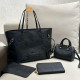 Black Street Daily Letters Patchwork Embossed Bags