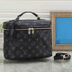 Black Gray Street Letters Patchwork Zipper Bags