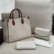 White Casual Daily Letters Patchwork Embossed Bags
