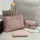 Pink Street Daily Letters Patchwork Metal Accessories Trim Embossed Bags