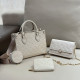 White Daily Celebrities Letters Patchwork Chains Embossed Bags