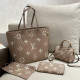 Nude Pink Casual Street Letters Patchwork Contrast Bags
