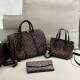 Brown Casual Street Plaid Patchwork Zipper Contrast Bags
