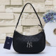 Black Street Letters Patchwork Zipper Bags
