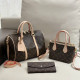 Apricot Casual Street Letters Patchwork Contrast Bags
