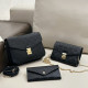 Black Casual Street Letters Patchwork Metal Accessories Trim Embossed Bags