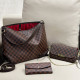 Brown Casual Street Plaid Patchwork Chains Contrast Bags