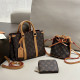 Yellow Daily Celebrities Letters Draw String Patchwork Contrast Bags