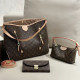Brown Casual Street Letters Patchwork Zipper Bags