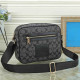 Black Street Letters Patchwork Zipper Bags