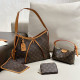 Yellow Street Daily Letters Patchwork Contrast Bags