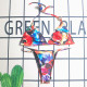 Multi-color Sportswear Print Patchwork Strap Design Swimwears