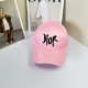 Pink Casual Street Letters Embroidered Patchwork Hat