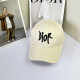 White Casual Street Letters Embroidered Patchwork Hat