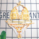 Yellow Street Print Patchwork Swimwears