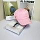 Pink Casual Street Letters Metal Accessories Trim Embossed Hat