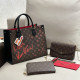 Brown Casual Street Graffiti Print Letters Patchwork Chains Bags