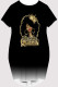 Black Casual Figure Print Gradient Print Pocket O Neck Printed Short Sleeve Dress