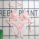 Pink Street Print Patchwork Strap Design Swimwears