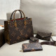 Brown Casual Daily Letters Patchwork Contrast Bags