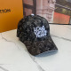 Army Green Casual Street Letters Gradient Patchwork Hat