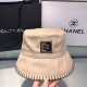 Beige Casual Street Letters Embroidered Contrast Hat