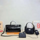 Black Casual Street Solid Color Patchwork Metal Accessories Trim Bags