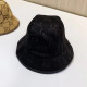 Black Casual Daily Letters Patchwork Hat