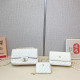 White Daily Celebrities Letters Patchwork Metal Accessories Trim Embossed Bags