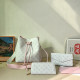 White Pink Casual Daily Letters Draw String Patchwork Bags