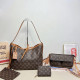 Khaki Casual Street Letters Lace Up Patchwork Contrast Bags