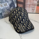 Blue Black Street Daily Letters Patchwork Contrast Hat