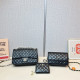 Black Daily Celebrities Letters Patchwork Metal Accessories Trim Embossed Bags