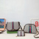 Brown Casual Daily Letters Patchwork Contrast Bags