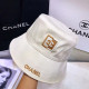 Beige Casual Daily Letters Embroidered Contrast Hat