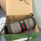 Brown Casual Street Letters Patchwork Contrast Bags