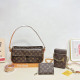 Brown Casual Street Letters Patchwork Chains Bags