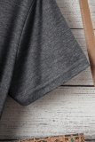 Dark Gray SHEIN Slayr Plus Size Floral And Letter Print_yythk